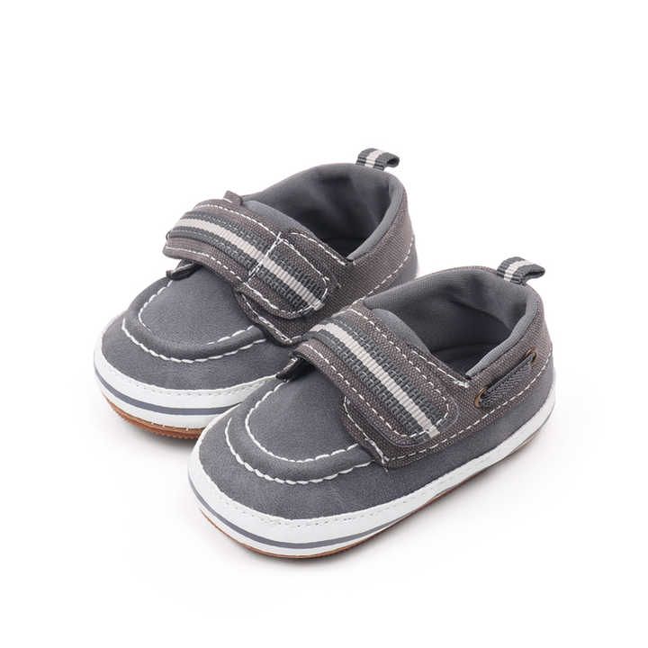 Mocasin Lineas Gris Talla 12