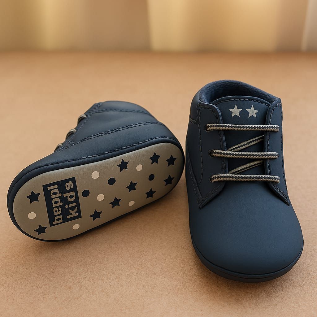 Zapatito Botita Azul Talla 17