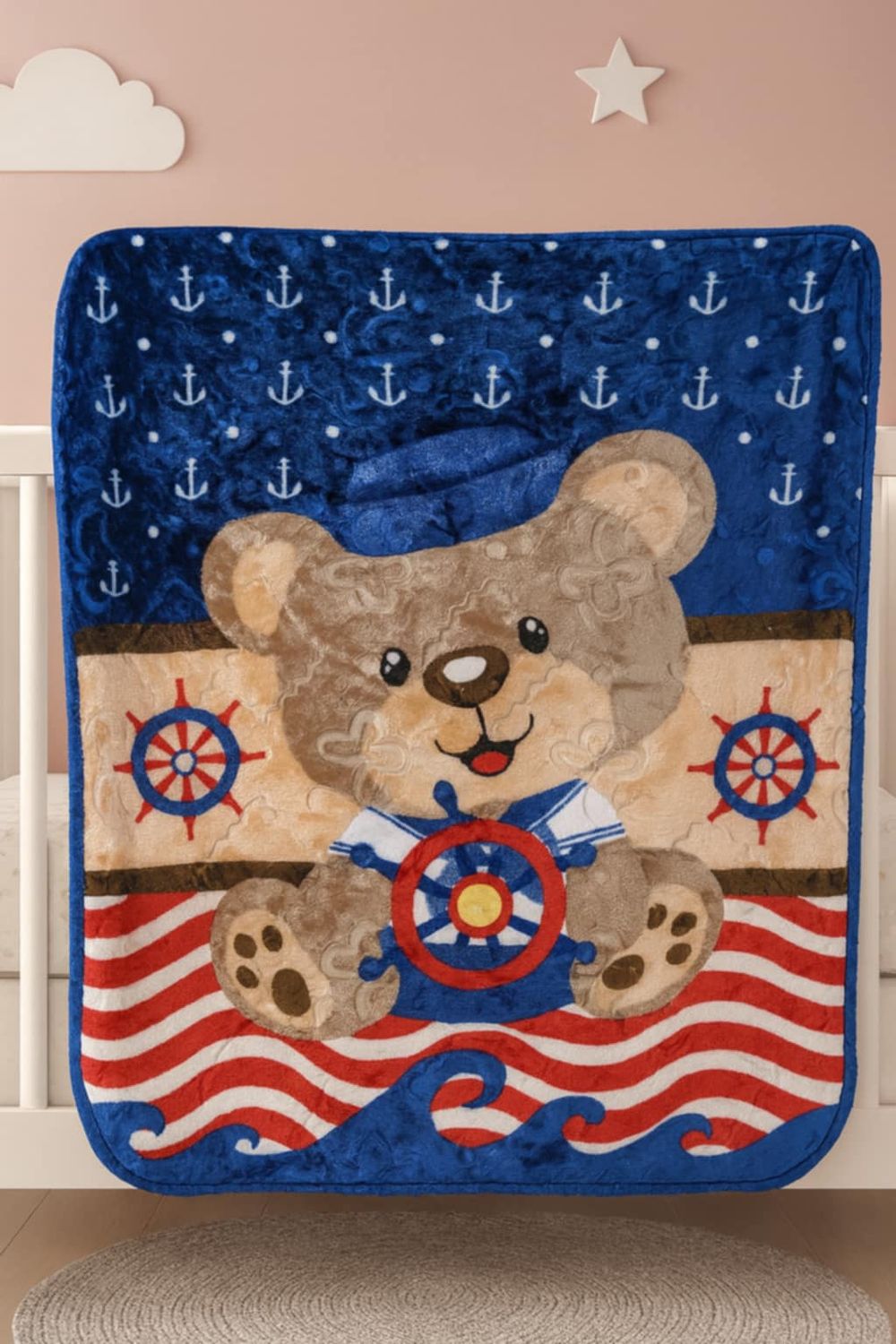 Poncho cunero oso marinero