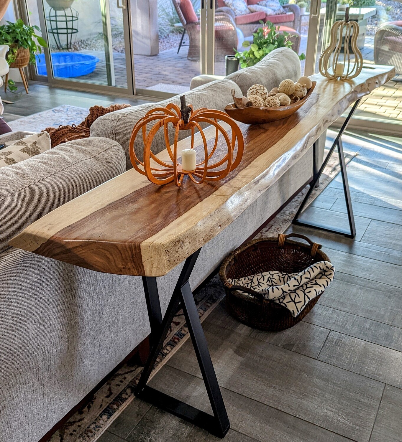 Custom Live Edge Entryway/Console Table
