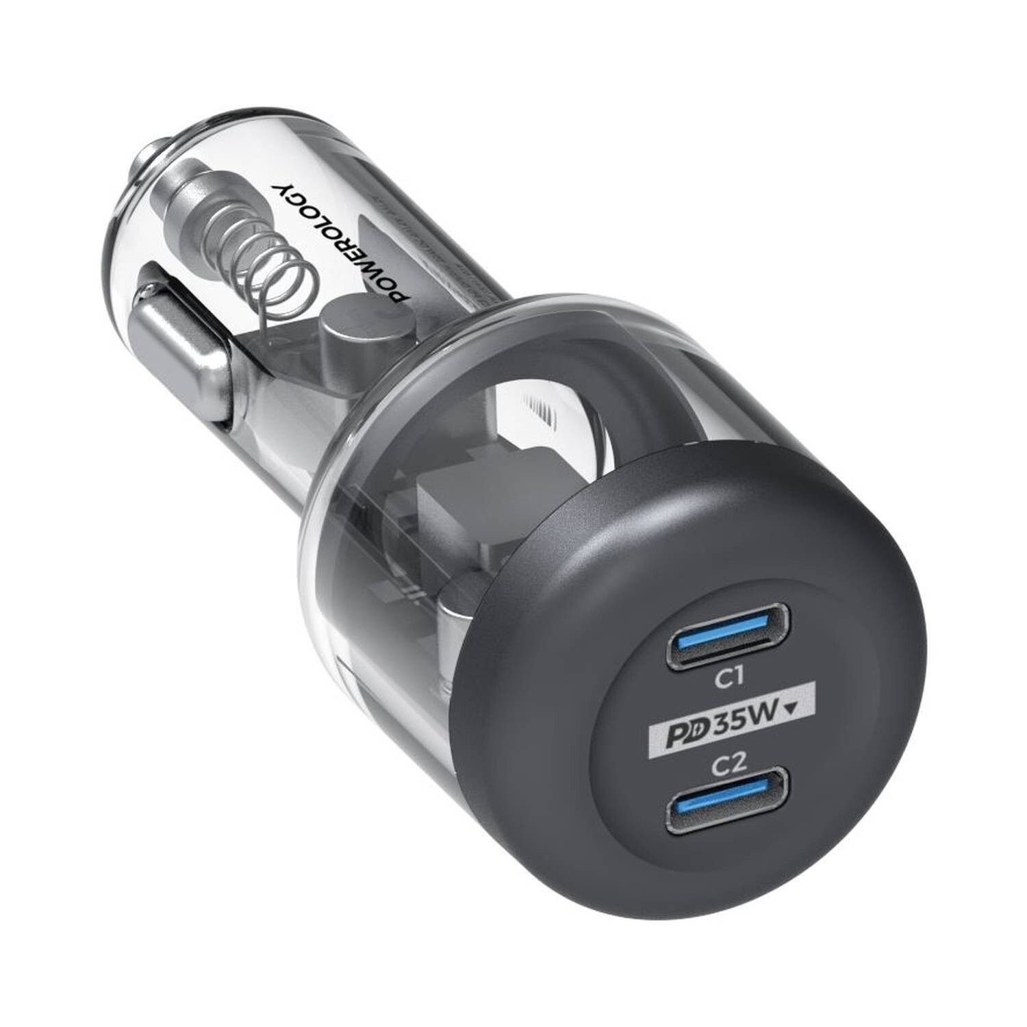 Powerology Ultra-Quick Crystalline Series Car Charger PD 35W