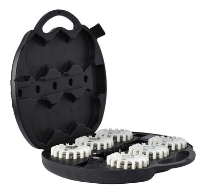 Valise de 6 balises led blanc magnétique et rechargeable spiraled