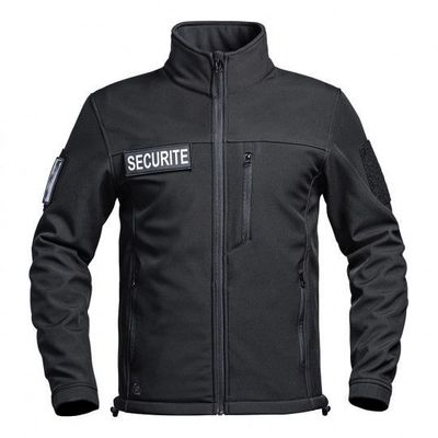 Veste softshell Sécu-One flap sécurité noir A10 équipement
