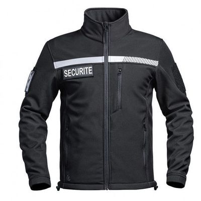 Veste softshell Sécu-One sécurité HV-TAPE noir A10 équipement