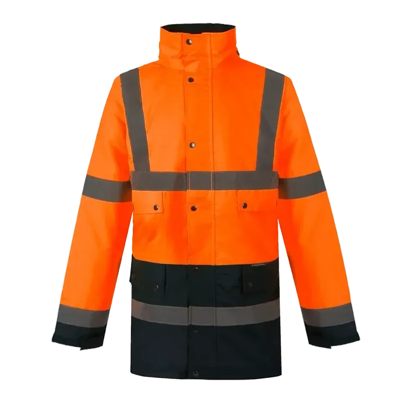 Parka veste de pluie haute visibilité TEIHO orange CODUPAL