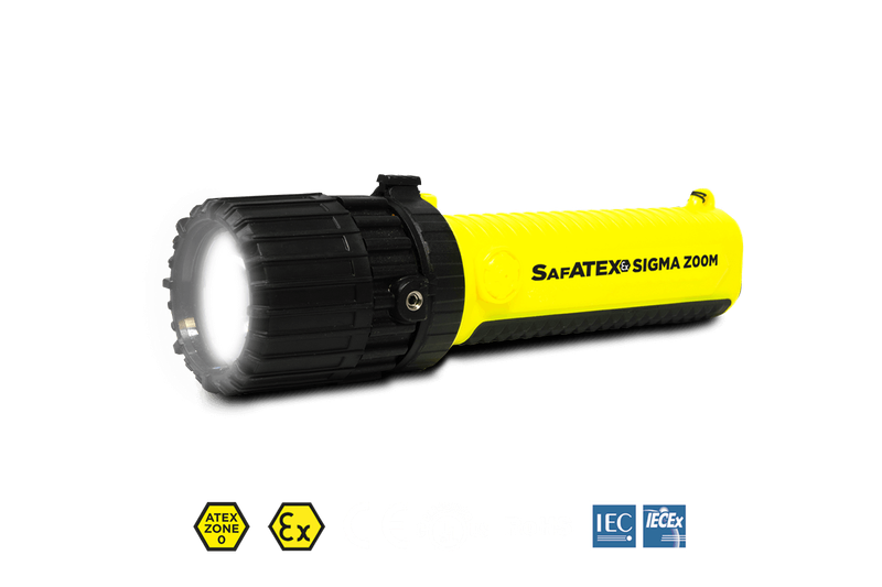 SafATEX Sigma Zoom - Lampe de poche LED  faisceau réglable ATEX NIGHTSEARCHER