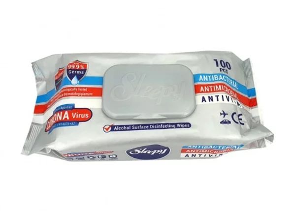 Lingettes nettoyantes désinfectantes (la marque dépend de nos arrivages)