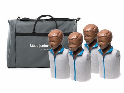 mannequins Little Junior QCPR Pack de 4 version peau noire LAERDAL