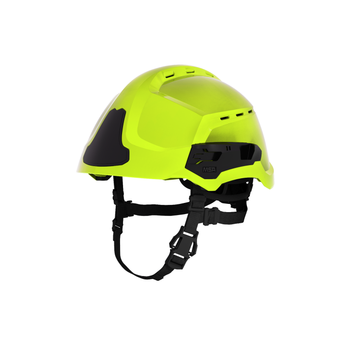 Casque F2XR jaune fluo MSA - coque ventilée - sans accessoires