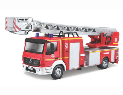 Véhicule miniature sapeurs-pompiers EPA Mercedes-Benz Atego Magirus DLK 23/12 1/50 BBURAGO