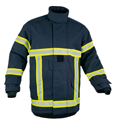 Veste d'intervention textile sapeurs-pompiers bleu marine multicouches niveau 2 courte PAUL BOYE