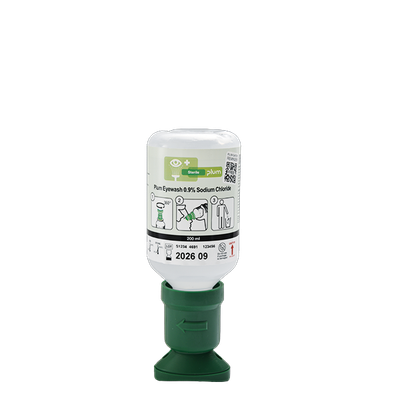 Lave-œil Eyewash 0.9% Solution de chlorure de sodium Naci 0,9% 200mL PLUM