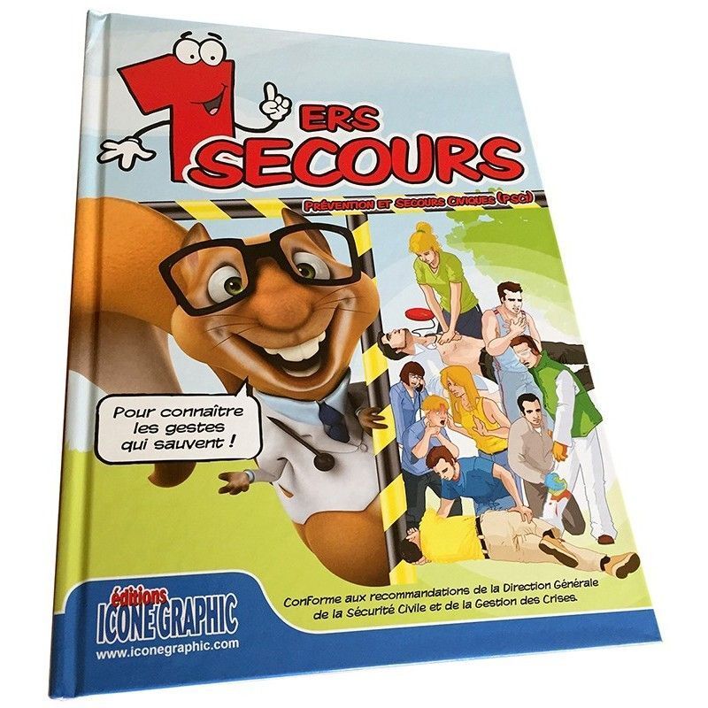 Livre BD bande - dessinée de formation premiers secours PSC1