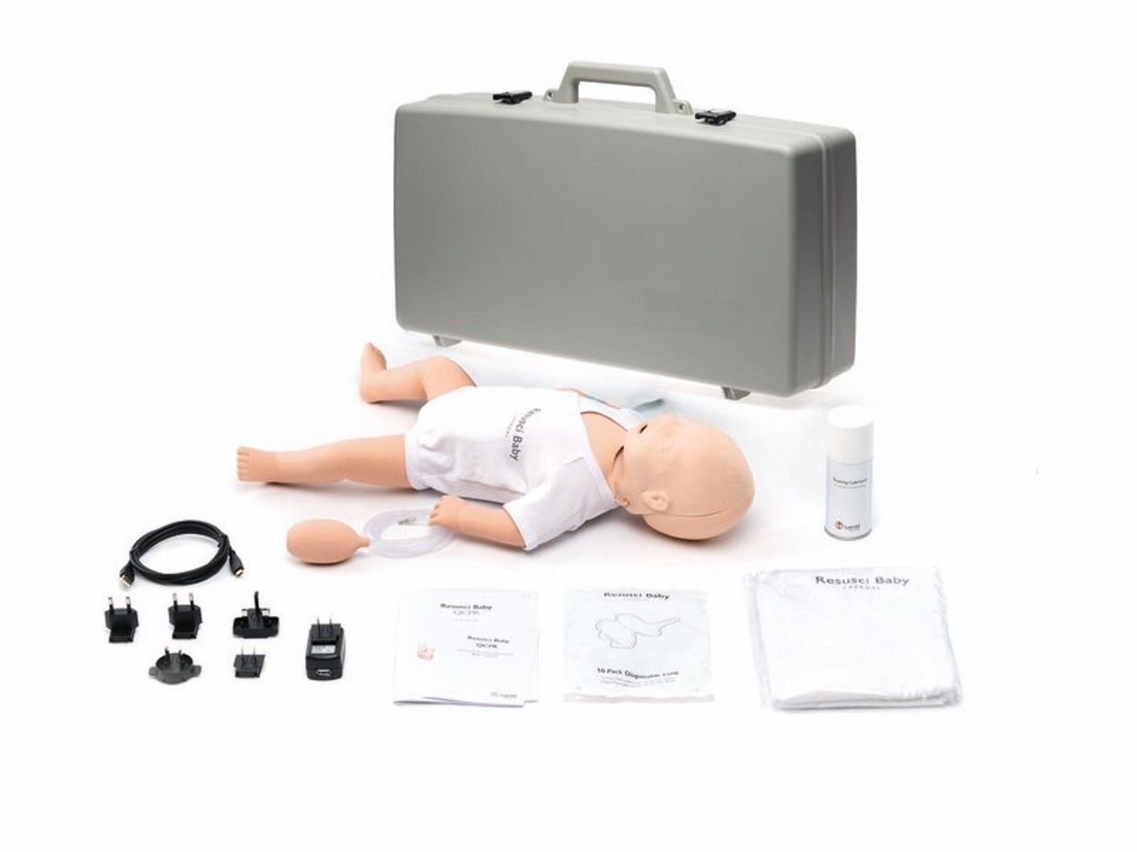 mannequin Resusci Baby QCPR avec tête de gestion des voies aériennes LAERDAL