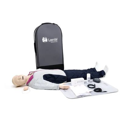 mannequin Nouveau Resusci Anne QCPR AW Airways + tête gestion VA voies aériennes Corps entier en valise trolley  LAERDAL