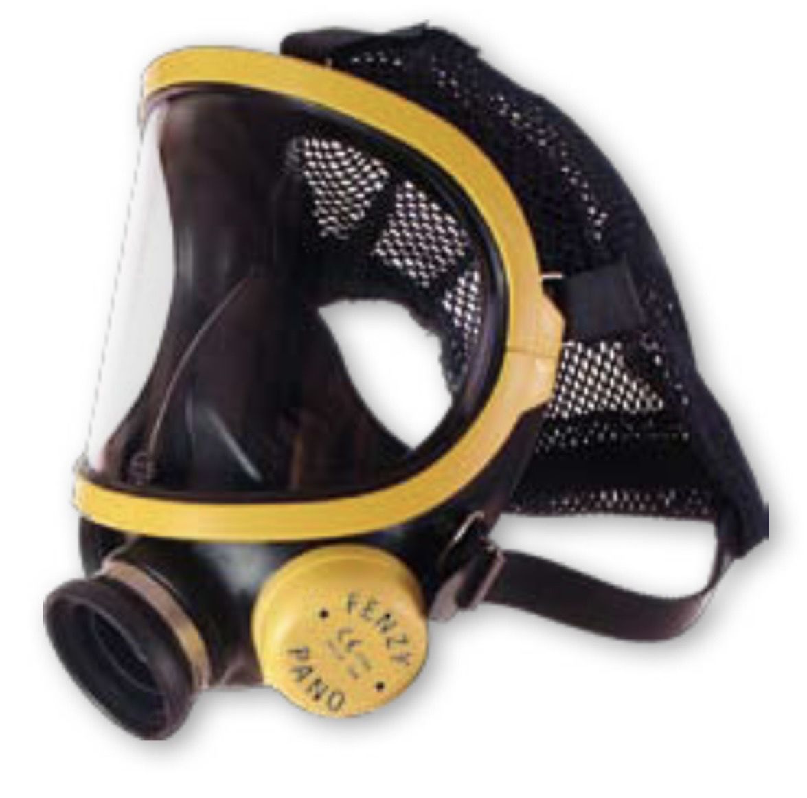 Masque ARI complet Panoramasque « air-klick » avec filet aramide jaune Fenzy Honeywell