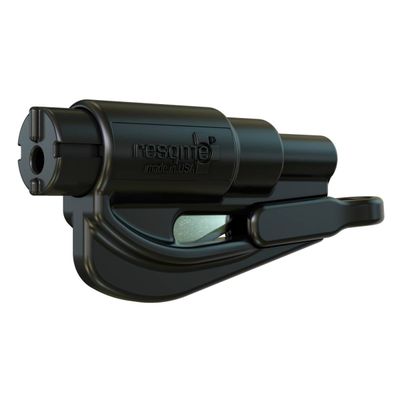 Porte-clés de survie, Coupe ceinture / Brise vitre noir RESQME®