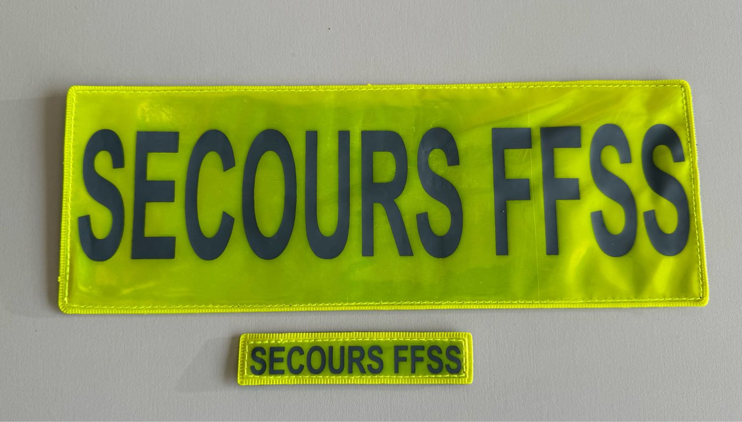 Dossard bandeau FLAP et bande patronymique SECOURS FFSS BG-SAFETY