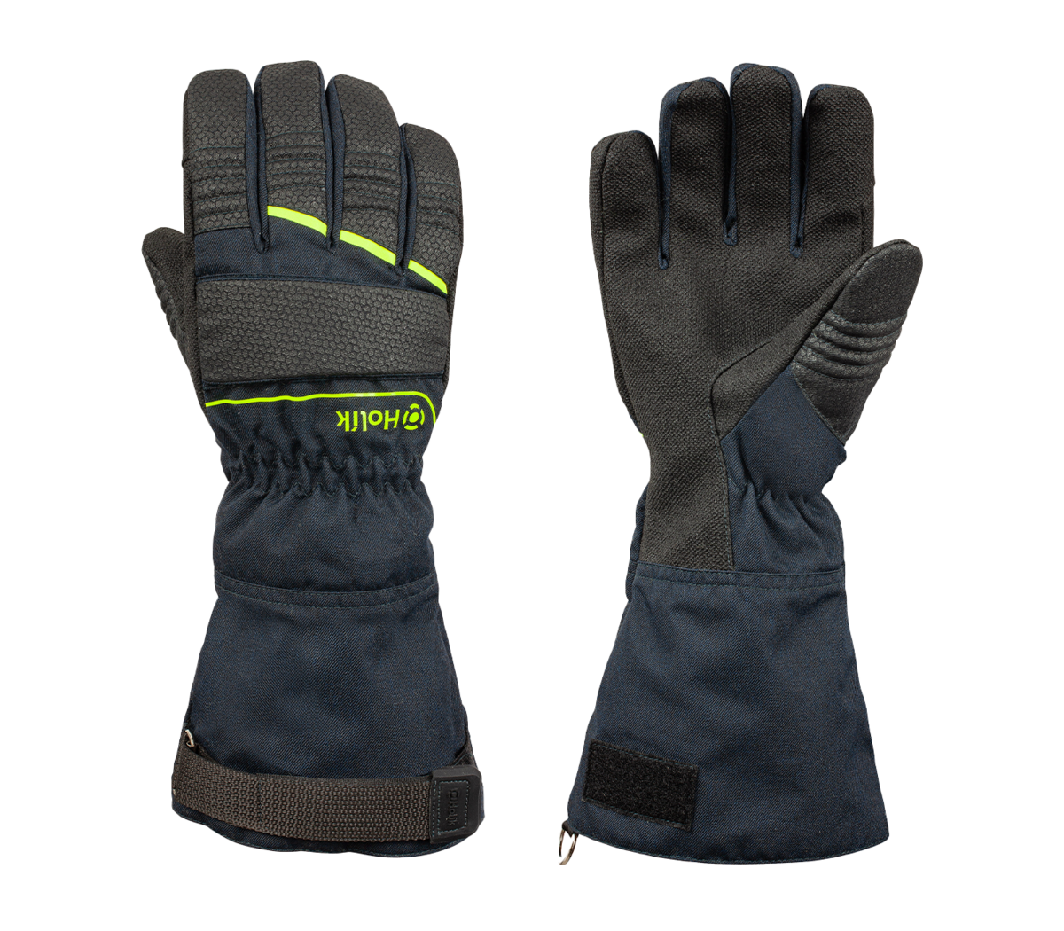 Gants d'attaque feux sapeurs-pompiers textile CRYSTAL LONG bleu HOLIK