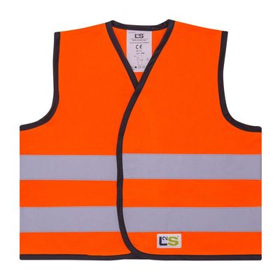 Gilet de visibilité enfants EN 1150  orange fluo VISIONKID T2S