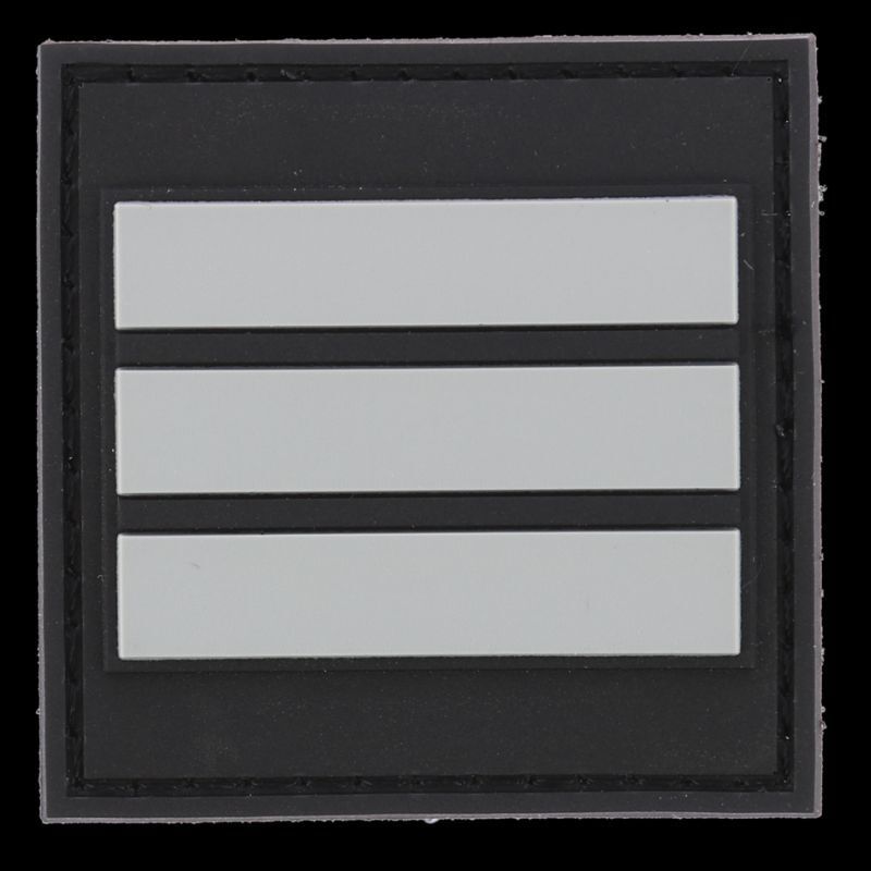 Grade / galon PVC capitaine sapeurs-pompiers sur velcro
