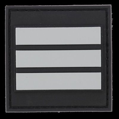 Grade / galon PVC capitaine sapeurs-pompiers sur velcro