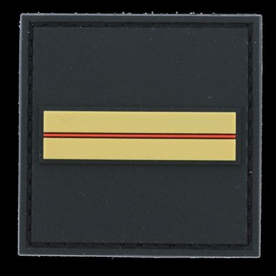 Grade / galon PVC adjudant sapeurs-pompiers sur velcro