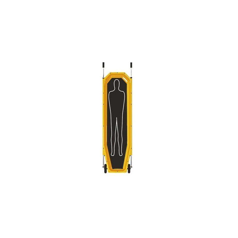 Barquette d'évacuation et de sauvetage monobloc avec 2 roues Dakar