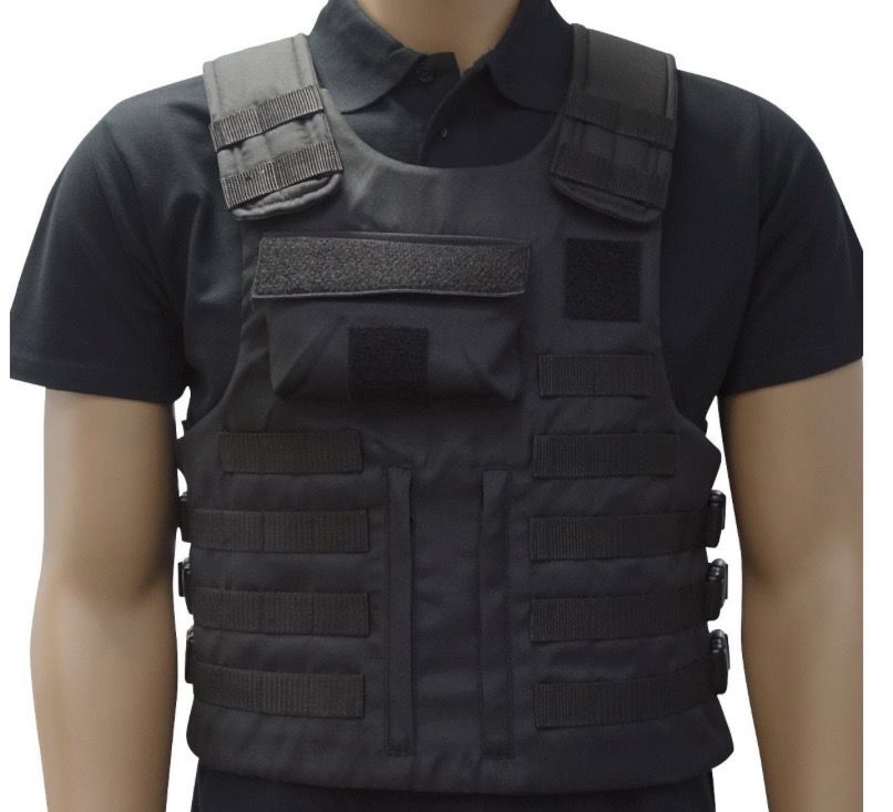 Housse de gilet pare-balles attaches MOLLE pour plaques balistiques DCA