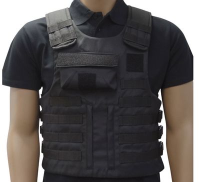 Housse de gilet pare-balles attaches MOLLE pour plaques balistiques DCA