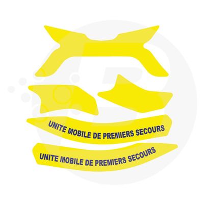 Bandes de signalisation UMPS casque F2XR  MSA