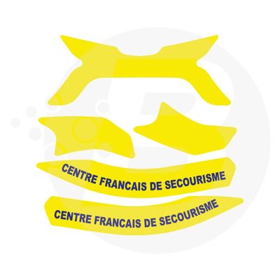 Bandes de signalisation CFS casque F2XR  MSA