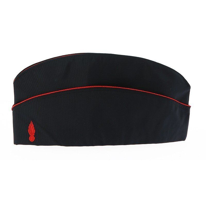Calot REF 644 pompier grenade soie rouge