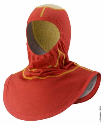Cagoule respirante sapeurs-pompiers avec rabat élastique H4ME01 rouge SENFA
