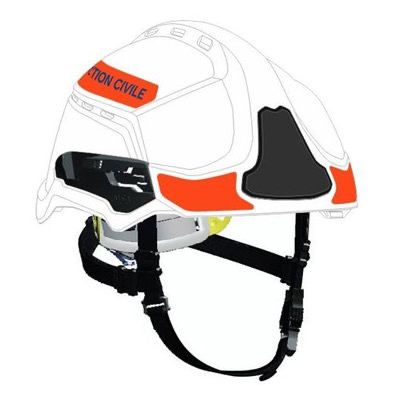Casque  F2XR blanc MSA - coque ventilée - signalisation protection civile - sans accessoires