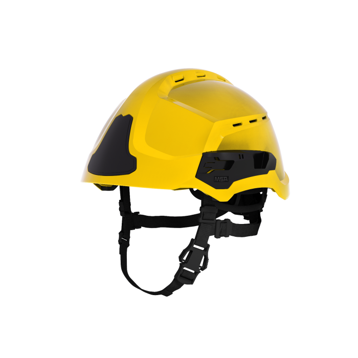 Casque F2XR jaune MSA - coque ventilée - sans accessoires