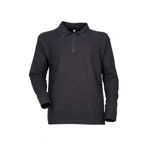 Chemise F1 manches longues bas de manches boutons noir CITYGUARD