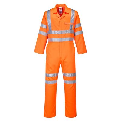 Combinaison haute visibilité Poly-coton RIS orange