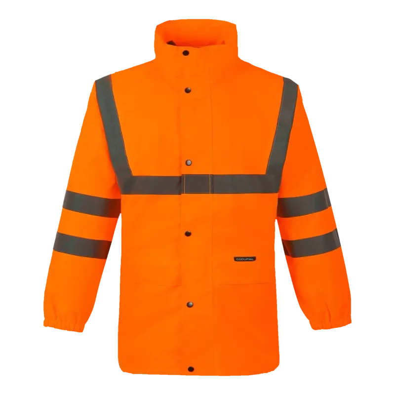 Parka veste de pluie MAEVA V orange haute visibilité CODUPAL