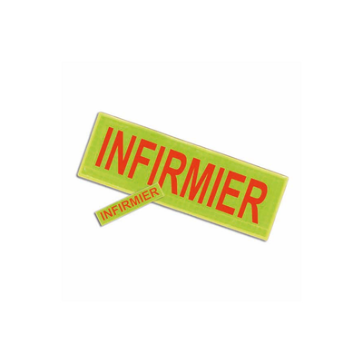 Dossard / bandeau FLAP et bande patronymique INFIRMIER BG-SAFETY Dossard / bandeau FLAP et bande patronymique INFIRMIER BG-SAFETY