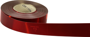 Rouleau adhésif rétroréfléchissant de silhouettage 51mm x 50 m - Rouge