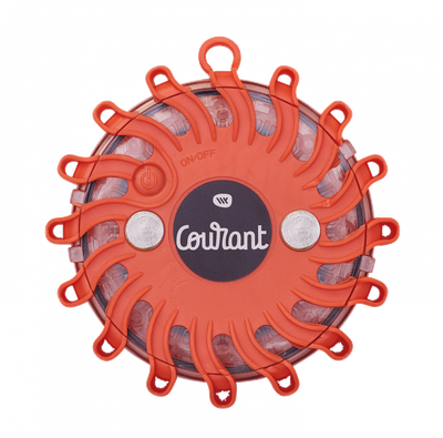 Balise de signalisation led rouge magnétique et rechargeable FLASH CODE COURANT