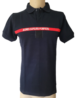 polo jeunes sapeurs-pompiers JSP manches courtes 100% coton col boutons BALSAN polo jeunes sapeurs-pompiers JSP manches courtes 100% coton col boutons BALSAN