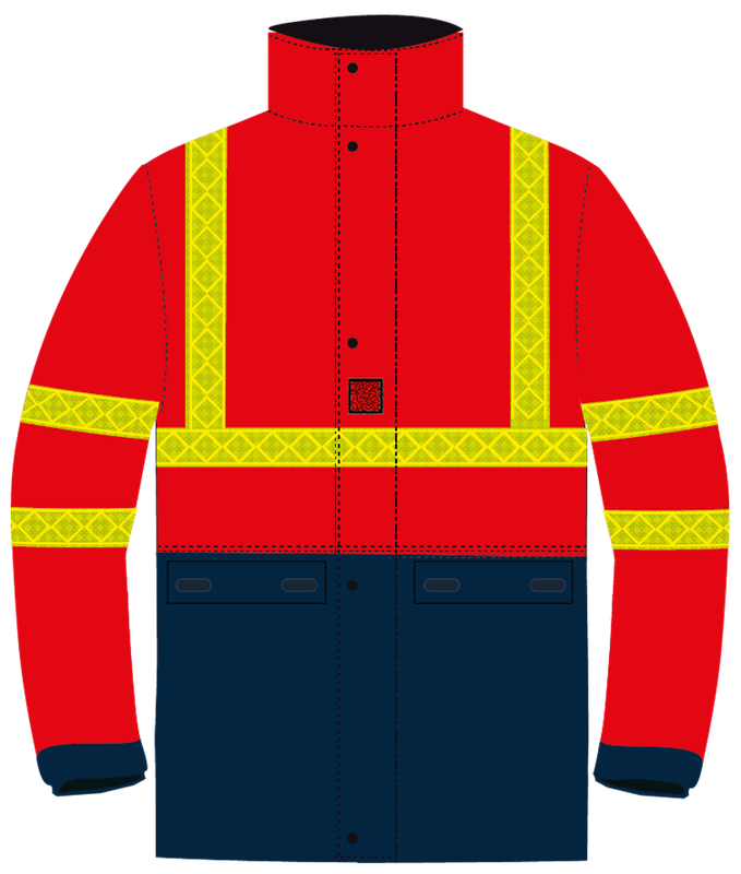 Veste de pluie haute visibilité Mathilde CODUPAL