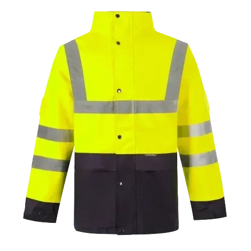 Parka veste de pluie MADUO V jaune haute visibilité CODUPAL