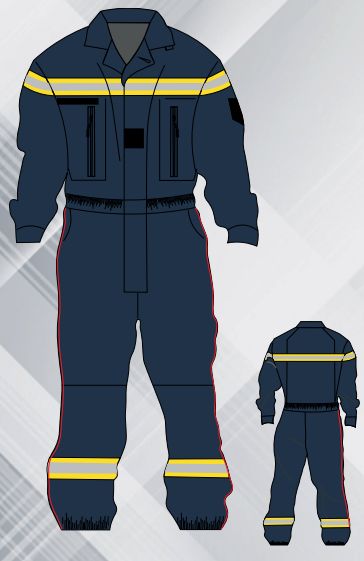 Combinaison F1 secours techniques / sapeurs-pompiers / ambulanciers - personnalisable : créez votre tenue MARTINAS