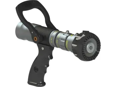 Lance incendie / sapeurs-pompiers à débits et jets réglables 150 L/min LDT entrée raccord GFR20 MAGILITE POK