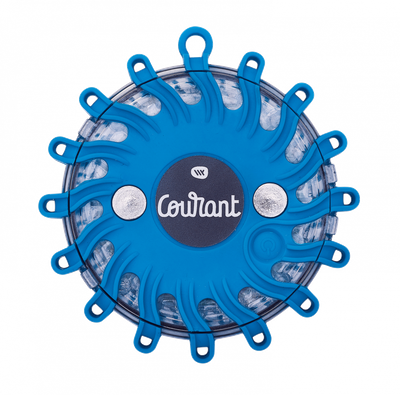 Balise de signalisation led bleue magnétique et rechargeable FLASH CODE COURANT