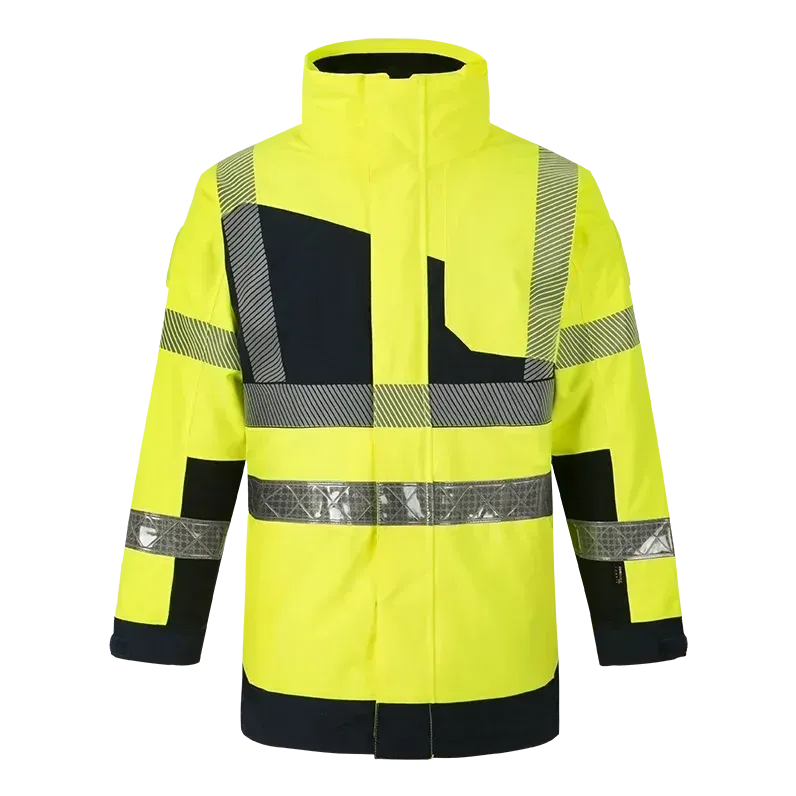Parka veste de pluie LUMINA V jaune haute visibilité CODUPAL