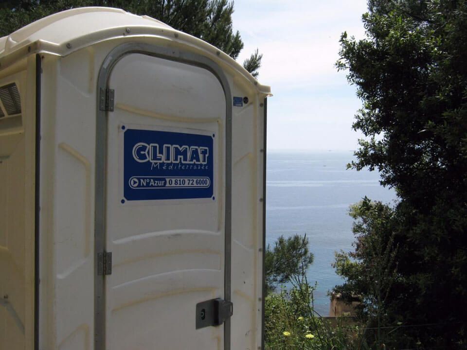 Toilettes PJN 3 - blancs, bleus ou lime - chantiers